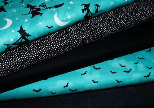 Designerbaumwolle BATTY teal (10 cm)